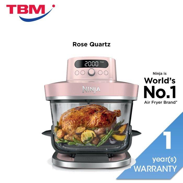 [NEW] Ninja AS101SMPK CRISPi Pro Glass Air Fryer PFAS FREE, Temperature Control - Rose Quartz [Medium & XL Containers] | TBM Online