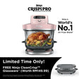 [NEW] Ninja AS101SMPK CRISPi Pro Glass Air Fryer PFAS FREE, Temperature Control - Rose Quartz [Medium & XL Containers] | TBM Online