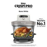 [NEW] Ninja AS101SMWH CRISPi Pro Glass Air Fryer PFAS FREE, Temperature Control - Bone White [Medium & XL Containers] | TBM Online