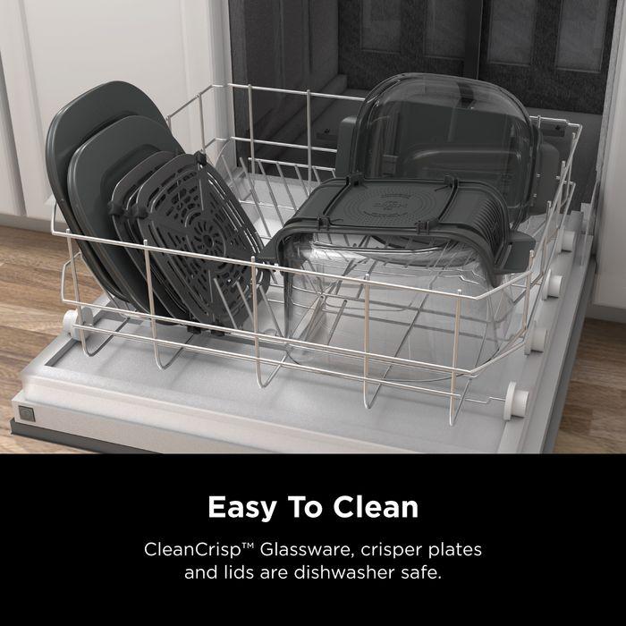 [NEW] Ninja AS101SMWH CRISPi Pro Glass Air Fryer PFAS FREE, Temperature Control - Bone White [Medium & XL Containers] | TBM Online