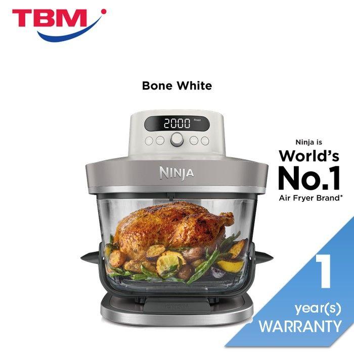 [NEW] Ninja AS101SMWH CRISPi Pro Glass Air Fryer PFAS FREE, Temperature Control - Bone White [Medium & XL Containers] | TBM Online