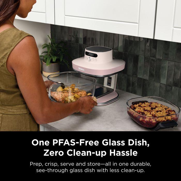 [NEW] Ninja AS101SMWH CRISPi Pro Glass Air Fryer PFAS FREE, Temperature Control - Bone White [Medium & XL Containers] | TBM Online