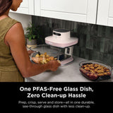 [NEW] Ninja AS101SMWH CRISPi Pro Glass Air Fryer PFAS FREE, Temperature Control - Bone White [Medium & XL Containers] | TBM Online