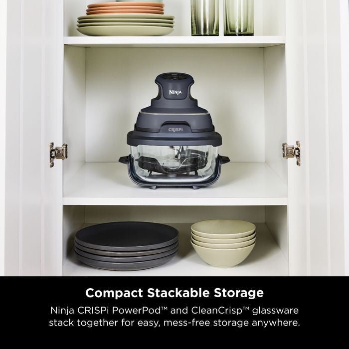 Ninja FN101SMGYFOC Air Fryer Crispi Cyberspace + Medium Batch Container | TBM Online
