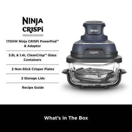 Ninja FN101SMSTFOC Air Fryer Crispi Stone + Medium Batch Container | TBM Online