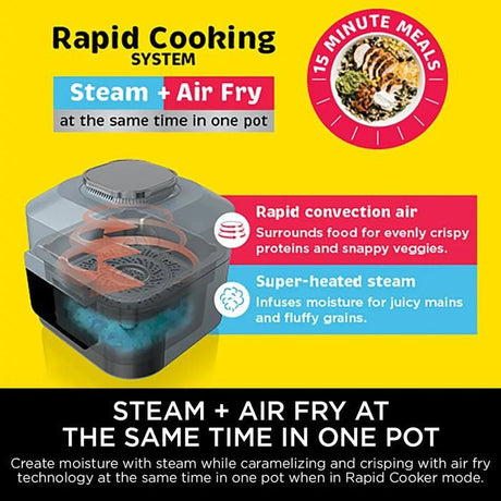 Ninja ON401 Speedi 10 - in - 1 Rapid Cooker & Air Fryer 5.7L | TBM Online