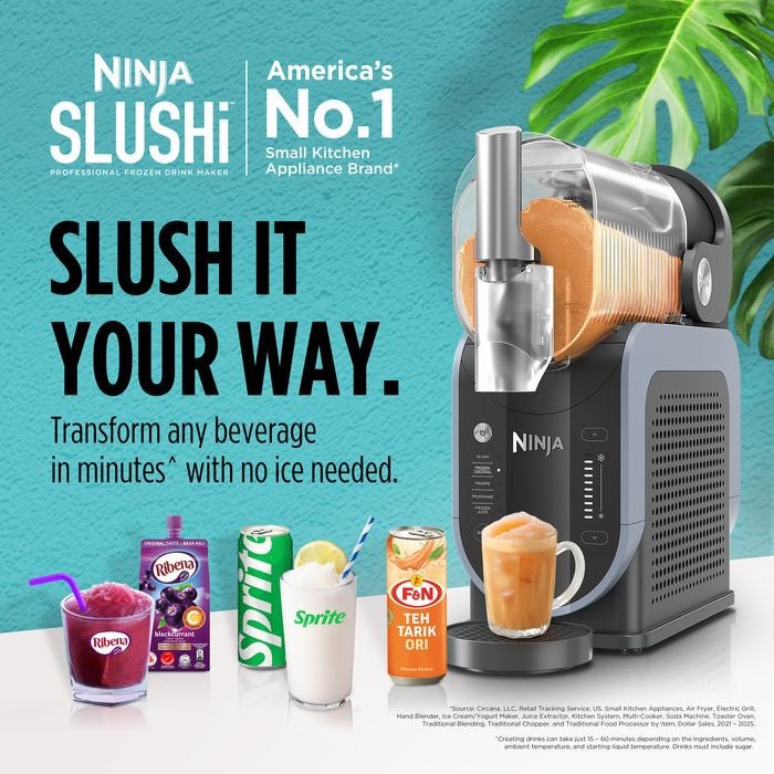 Ninja SLUSHi Frozen Drink Maker (FS301SMFOC) Artic Blue/Grey | TBM Online