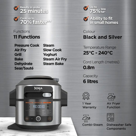 Ninja OL550SM Multicooker 11 - in - 1 6.0L | TBM Online