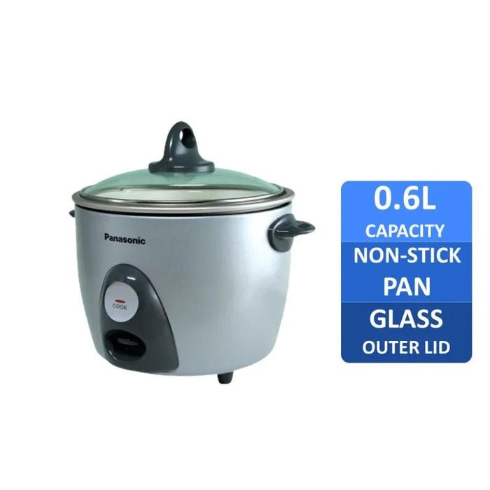 Panasonic SR - G06FGLSK Conventional Rice Cooker 0.6L Silver | TBM Online