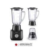 Panasonic MX-EP5172KSK 1.5L Blender Twin Jar Wet & Dry Mil Stainless Steel Blades Black | TBM Online