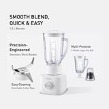 Panasonic MX-EP5172WSK 1.5L Blender Twin Jar Wet & Dry Mil Stainless Steel Blades White | TBM Online