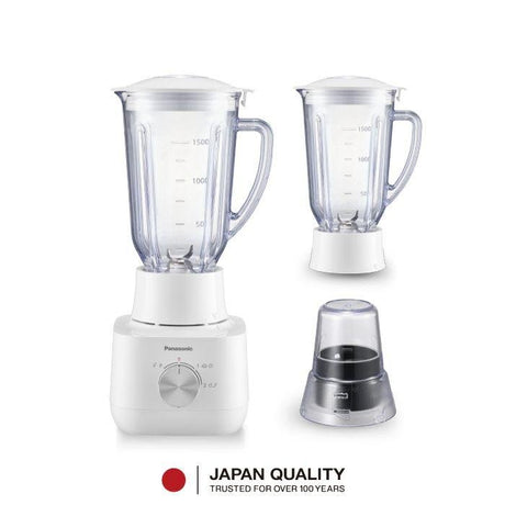 Panasonic MX-EP5172WSK 1.5L Blender Twin Jar Wet & Dry Mil Stainless Steel Blades White | TBM Online