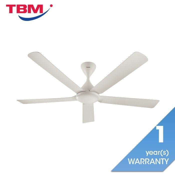 Panasonic F - M14JHVBWH 56” 5 Blades Bayu DC Motor Ceiling Fan White | TBM Online