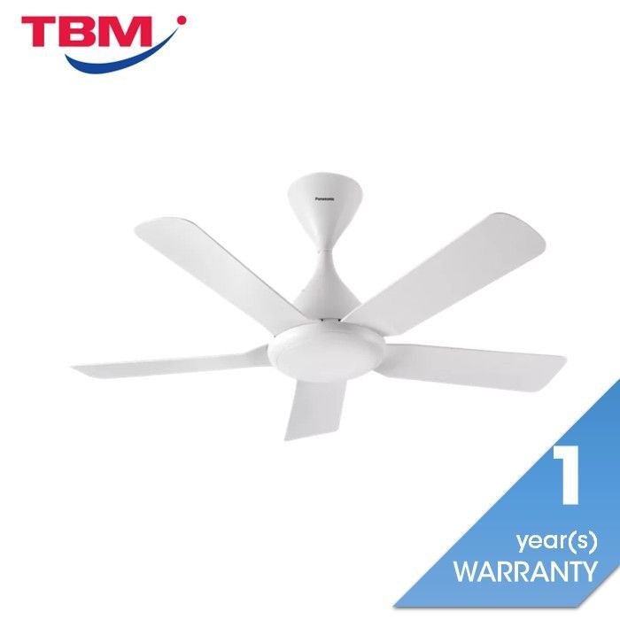 Panasonic F - M96JHVBWH Ceiling Fan 38 Inch 5 Blade Bayu JR DC Motor White | TBM Online
