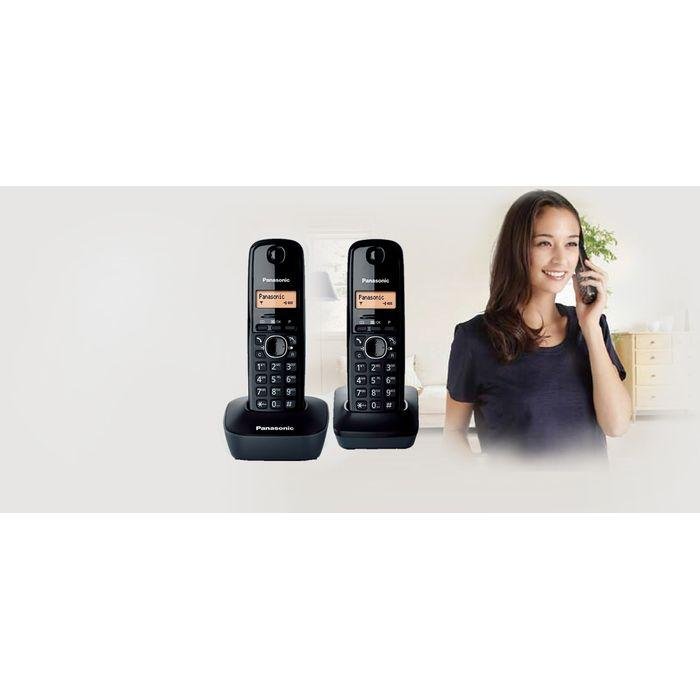 Panasonic KX-TG1612MLR Basic Cordless Phone Twin Red | TBM Online