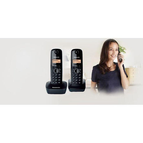 Panasonic KX-TG1612MLR Basic Cordless Phone Twin Red | TBM Online