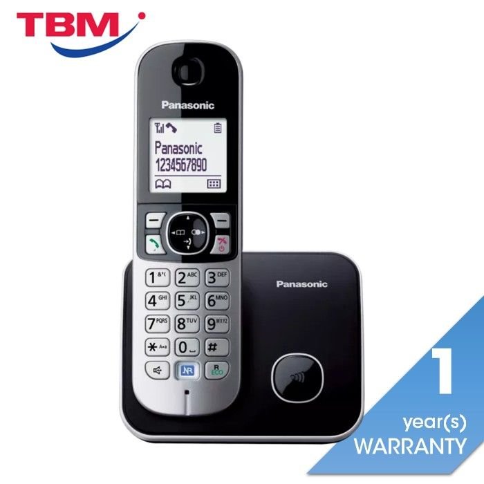 Panasonic KX - TG6811MLB Cordless Phone Expandable Black | TBM Online