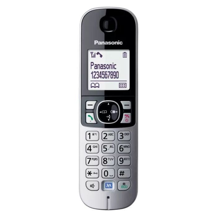 Panasonic KX - TG6812MLB Cordless Phone Expandable Black Twin | TBM Online