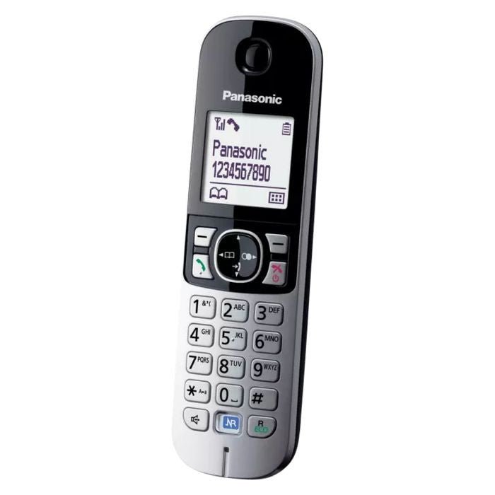 Panasonic KX - TG6812MLB Cordless Phone Expandable Black Twin | TBM Online