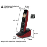 Panasonic KX-TGB31ML1R Cordless Phone Red | TBM Online