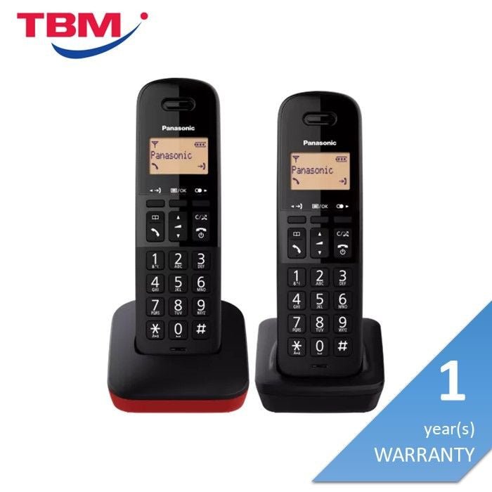 Panasonic KX - TGB31ML2R Twin Pack Cordless Phone Red | TBM Online