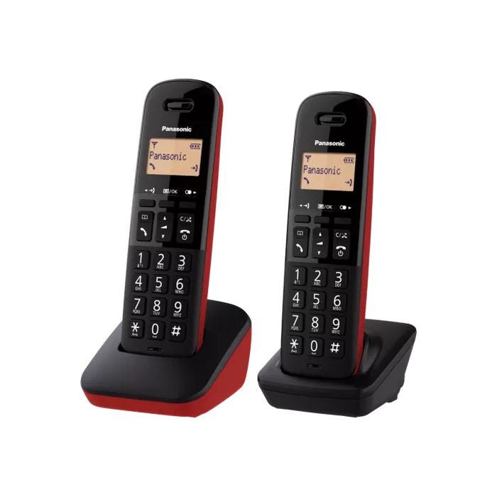 Panasonic KX - TGB31ML2R Twin Pack Cordless Phone Red | TBM Online