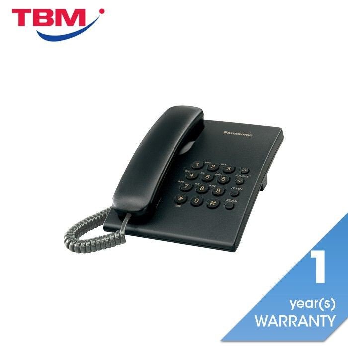 Panasonic KX - TS500MLB Single Line Phone SLT Black | TBM Online