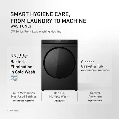 Panasonic NA-24VDW1BMY Front Load 12kg Washer Care+ | TBM Online