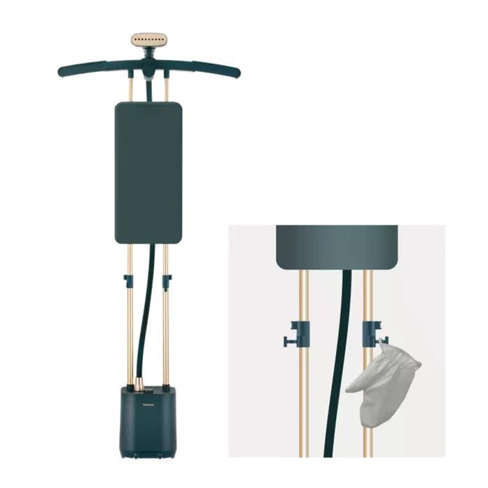 Panasonic NI - GWG090GSK Garment Steamer With Expandable Hanger 7.4kg Green | TBM Online