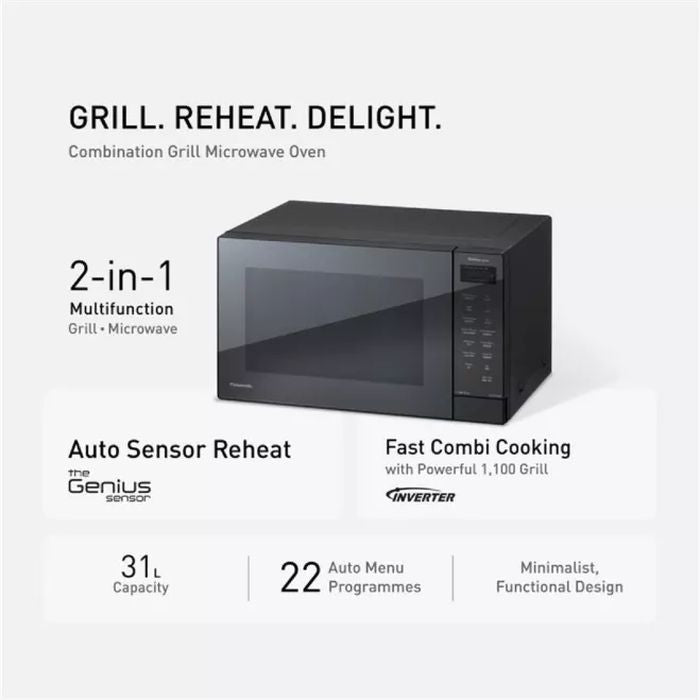 Panasonic NN - GT65QBMPQ Microwave Oven 31L Combi Grill | TBM Online