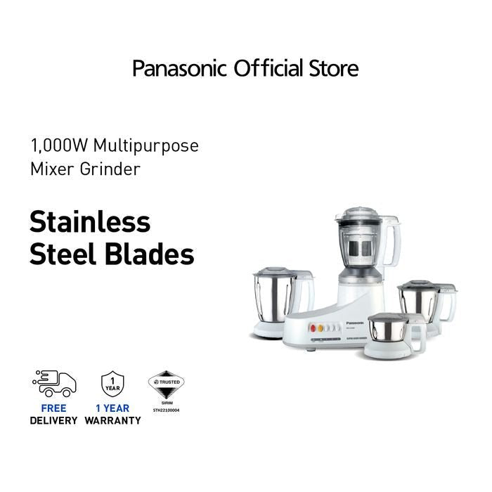 Panasonic MX - AC400W Mixer Grinder 350W Heavy Duty Motor White | TBM Online