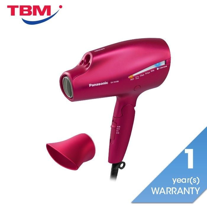 Panasonic EH-NA98RP655 Hair Dryer Nano Technology 1800W Pink | TBM Online