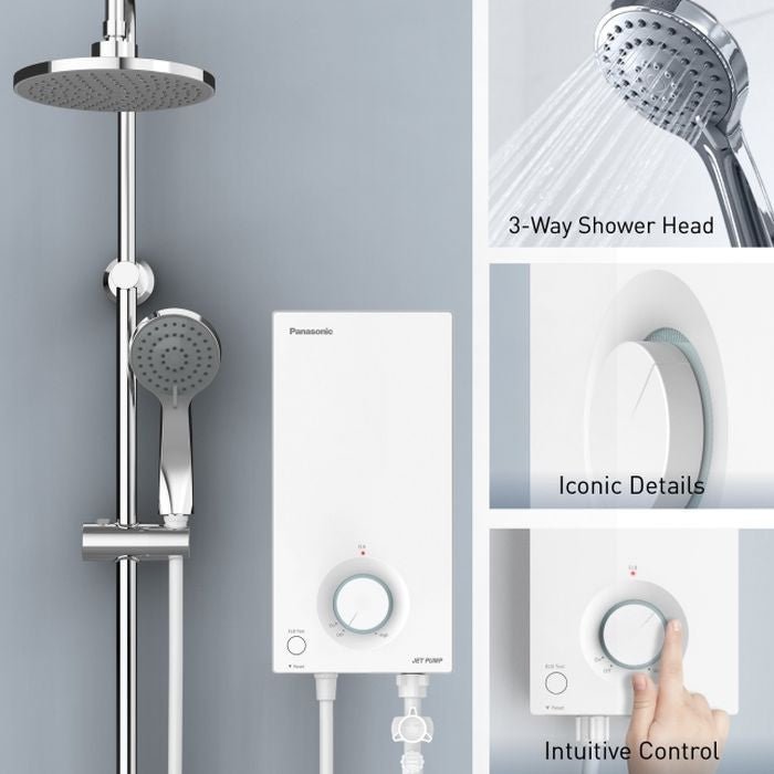 Panasonic DH - 3VP1MWR Home Shower Rainshower V Series Jet Pump | TBM Online