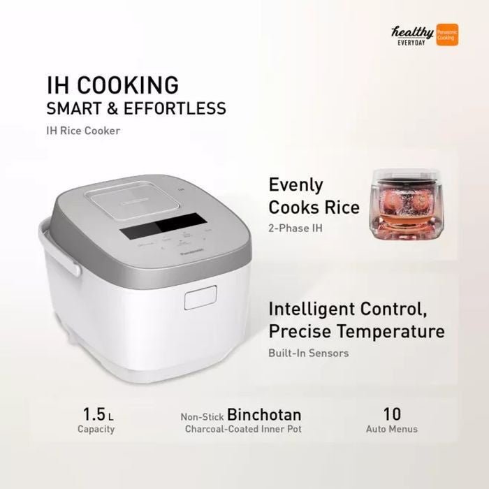 Panasonic SR - HFT153WSK IH Rice Cooker 1.5L | TBM Online