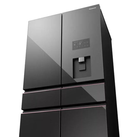 Panasonic NR - WY720ZMMM 6 Doors Fridge W900 Series Prime+ Glass 650L Dark Mirror | TBM Online