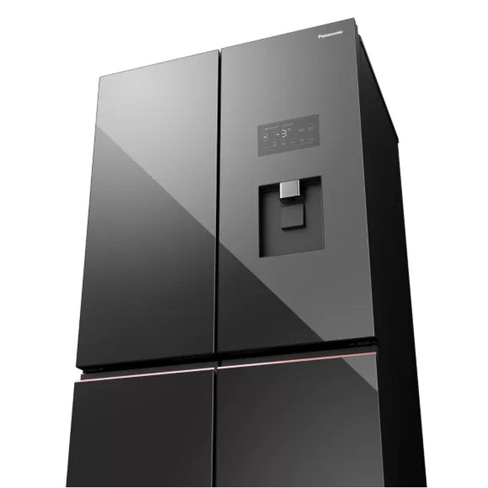 Panasonic NR - XY680YMMM 4 Doors Fridge W900 Series Prime+ Glass 621L Dark Mirror | TBM Online