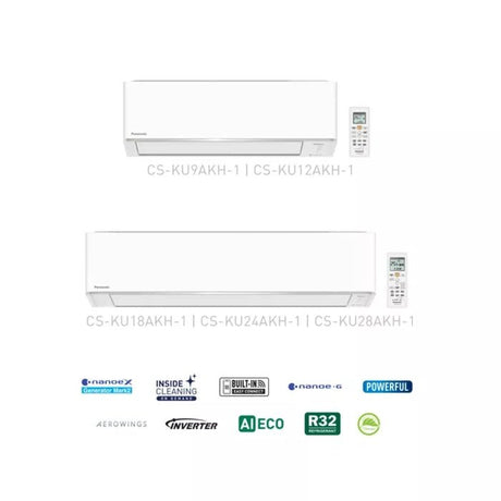 [1.0HP][Inverter]Panasonic IN:CS-KU9AKH-1 Air Cond 1.0HP X-Deluxe Inverter R32 | TBM Online