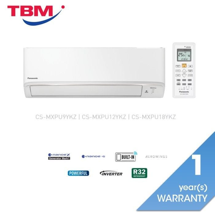 [1.0HP][Inverter] Panasonic IN:CS - MXPU9YKZ Air Cond 1.0HP X - Deluxe Wall Mounted Inverter R32 | TBM Online