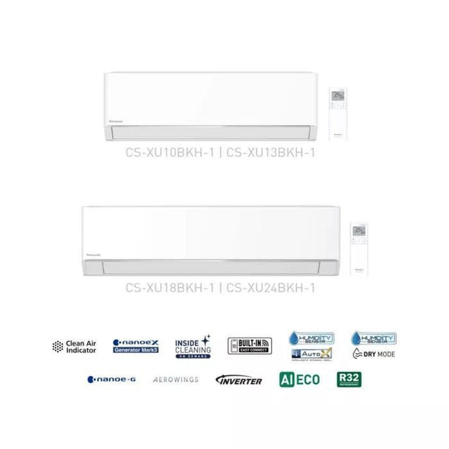 [1.0HP][Inverter] Panasonic IN:CS - XU10BKH Air Cond 1.0HP X - Premium Inverter Built - In WiFi R32 | TBM Online