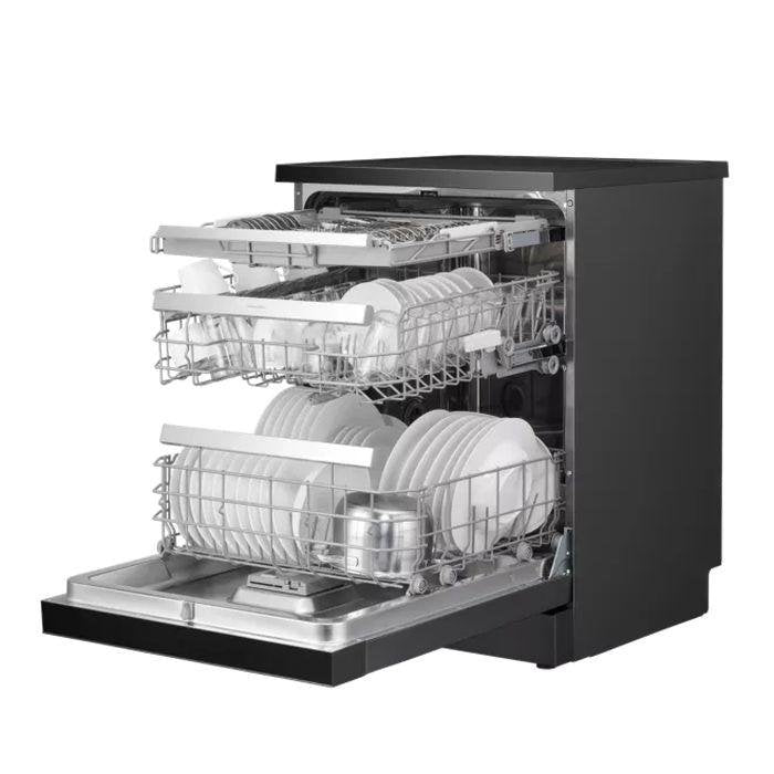 Panasonic NP-FMK16XEMY Free-Standing Dishwasher 60cm 15 Place Settings With Nanoex Black Finishing | TBM Online