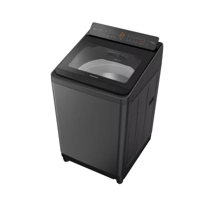 Panasonic NA - FD125V3BT Top Load Washer 12.5kg Amber LED With Direct Button Black Silver | TBM Online