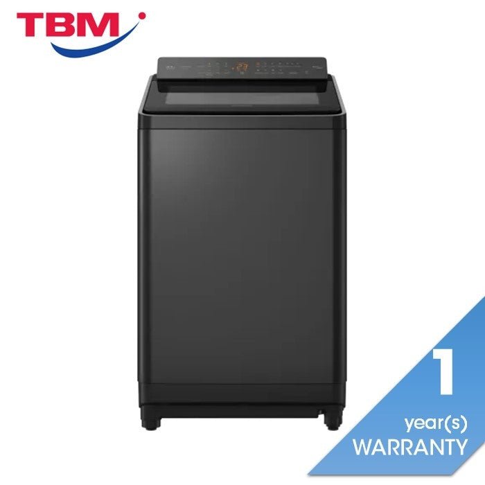 Panasonic NA-FD135X3BT Top Load Washer 13.5kg Amber LED With Direct Button Black Silver | TBM Online
