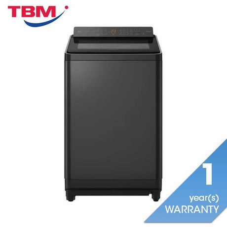 Panasonic NA-FD135X3BT Top Load Washer 13.5kg Amber LED With Direct Button Black Silver | TBM Online