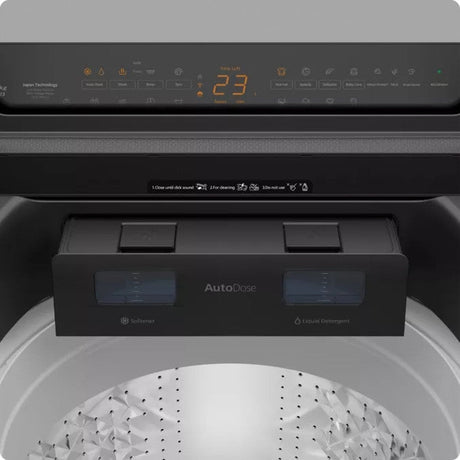 Panasonic NA - FD135Z3BT Top Load Washer 13.5kg Amber LED With Direct Button Black Silver | TBM Online