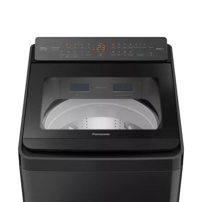 Panasonic NA - FD135Z3BT Top Load Washer 13.5kg Amber LED With Direct Button Black Silver | TBM Online