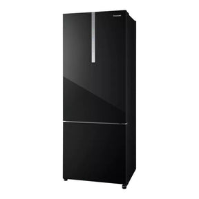 Panasonic NR - BX471WGKM 2 Doors Fridge Econavi Inverter BlueAG Prime Fresh+ G465L Glass Black | TBM Online