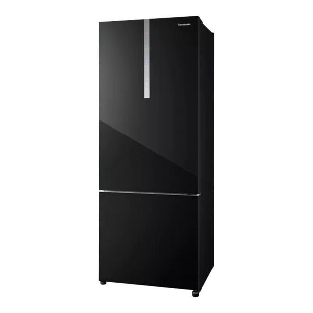 Panasonic NR - BX471WGKM 2 Doors Fridge Econavi Inverter BlueAG Prime Fresh+ G465L Glass Black | TBM Online