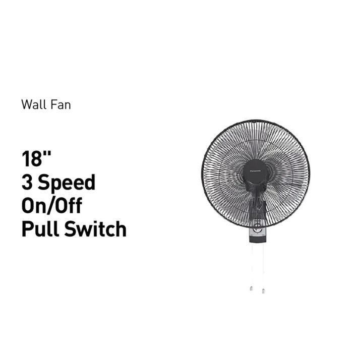 Panasonic F - MU453 Wall Fan 18" Dark Grey | TBM Online