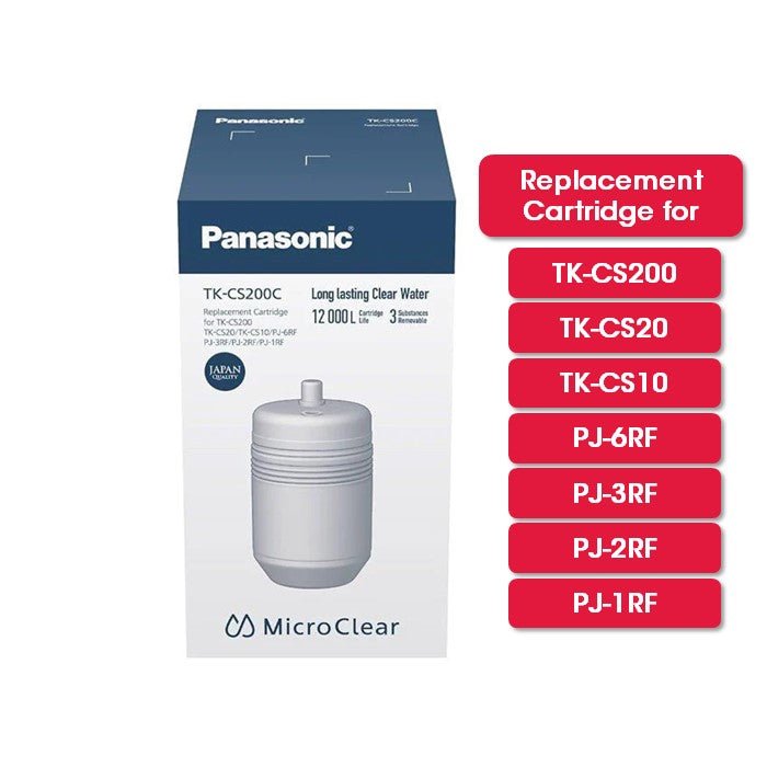 Panasonic TK-CS200C-EX Replacement for P-6JRC Water Cartridge For TK-CS200/TK-CS20/TK-CS10/PJ-6RF/PJ-3RF/PJ-2RF/PJ-1RF Water Purifier | TBM Online