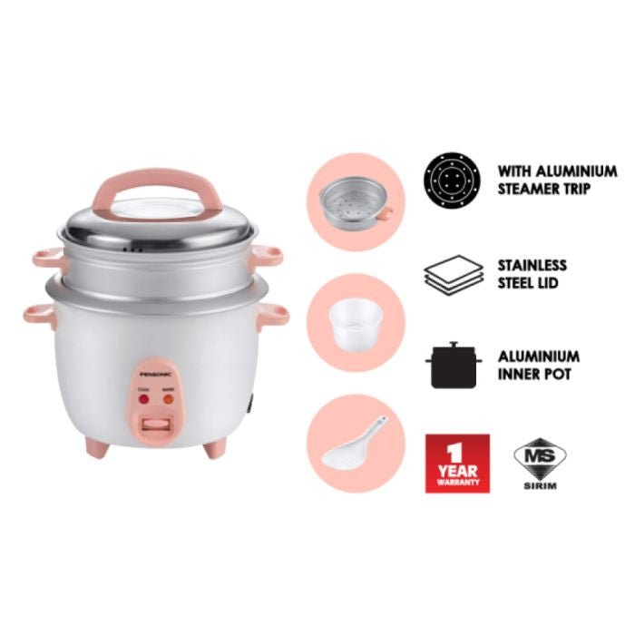 Pensonic PRC - 1802S Conventional Rice Cooker 1.8L | TBM Online